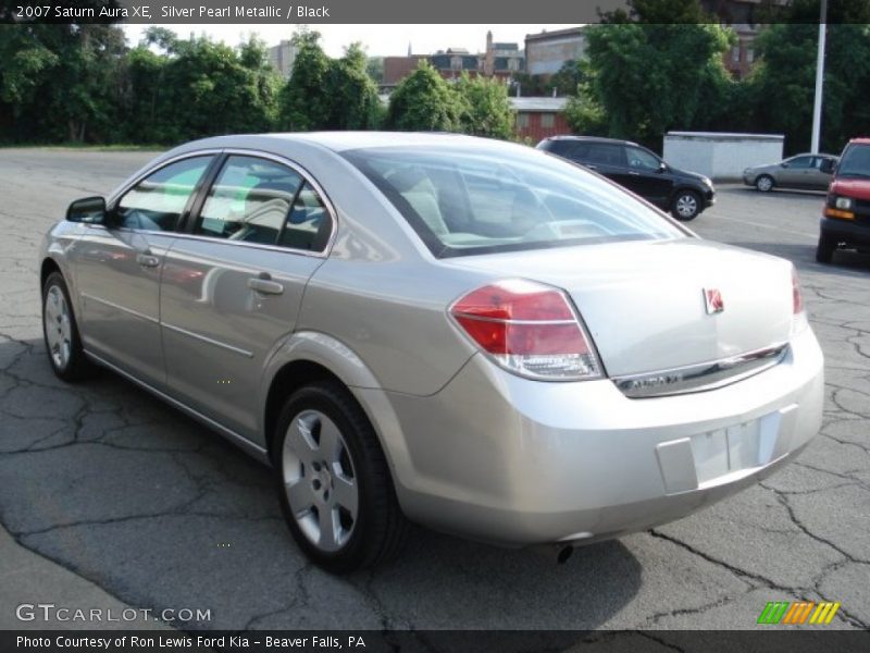 Silver Pearl Metallic / Black 2007 Saturn Aura XE
