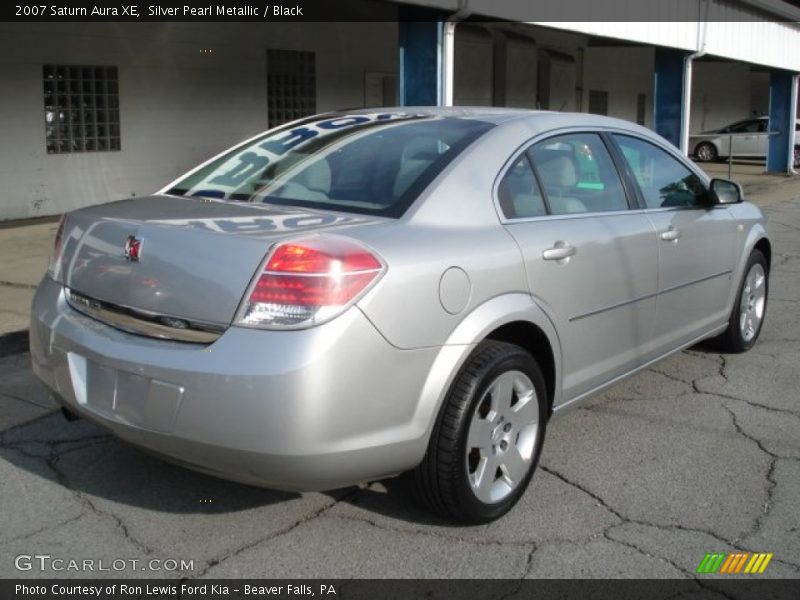 Silver Pearl Metallic / Black 2007 Saturn Aura XE