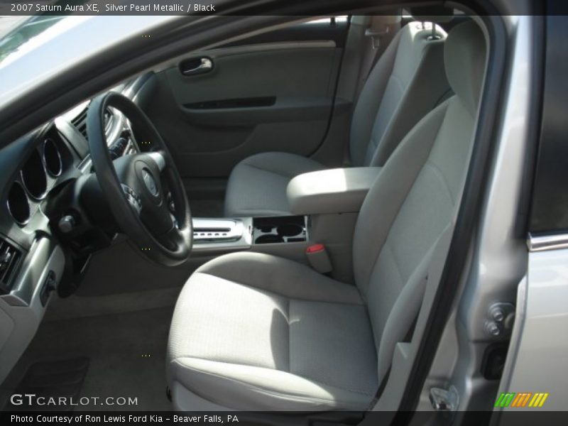 Silver Pearl Metallic / Black 2007 Saturn Aura XE