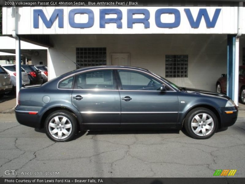 Blue Anthracite Pearl / Black 2003 Volkswagen Passat GLX 4Motion Sedan