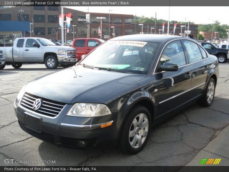 Blue Anthracite Pearl / Black 2003 Volkswagen Passat GLX 4Motion Sedan