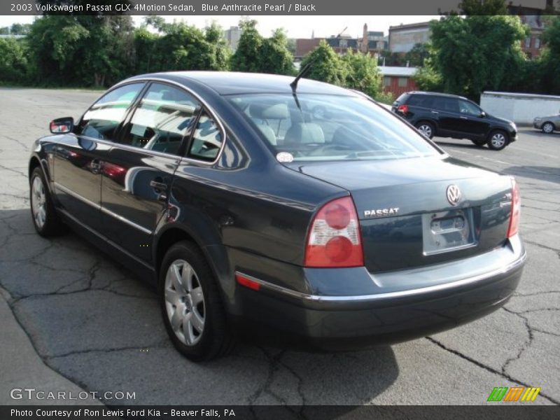 Blue Anthracite Pearl / Black 2003 Volkswagen Passat GLX 4Motion Sedan