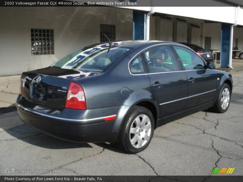 Blue Anthracite Pearl / Black 2003 Volkswagen Passat GLX 4Motion Sedan