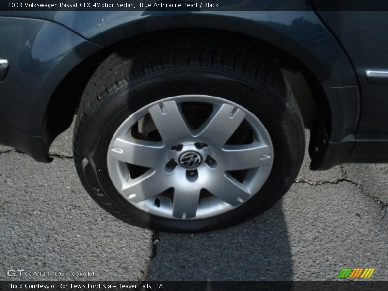 Blue Anthracite Pearl / Black 2003 Volkswagen Passat GLX 4Motion Sedan