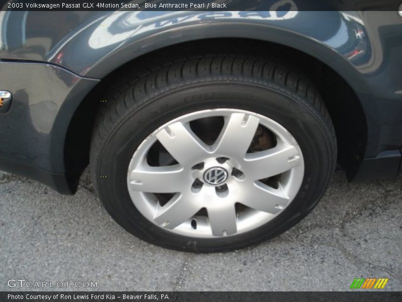 Blue Anthracite Pearl / Black 2003 Volkswagen Passat GLX 4Motion Sedan