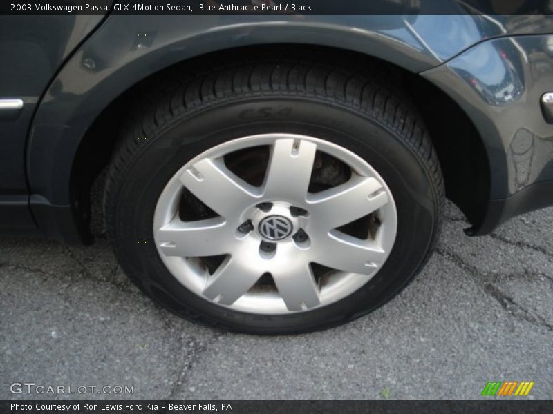 Blue Anthracite Pearl / Black 2003 Volkswagen Passat GLX 4Motion Sedan