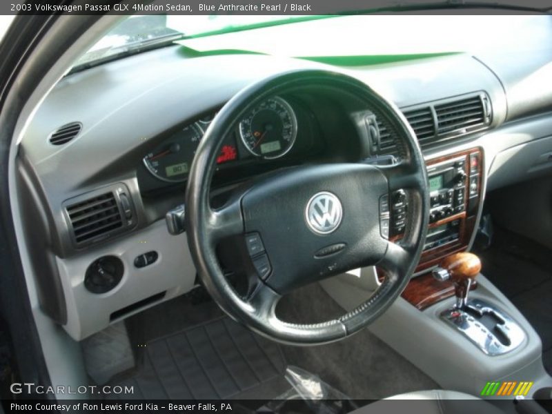 Blue Anthracite Pearl / Black 2003 Volkswagen Passat GLX 4Motion Sedan
