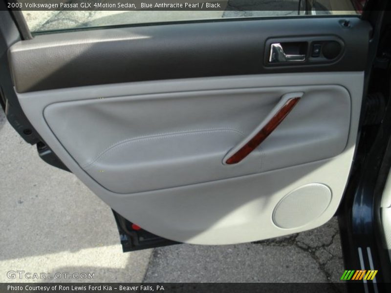 Blue Anthracite Pearl / Black 2003 Volkswagen Passat GLX 4Motion Sedan
