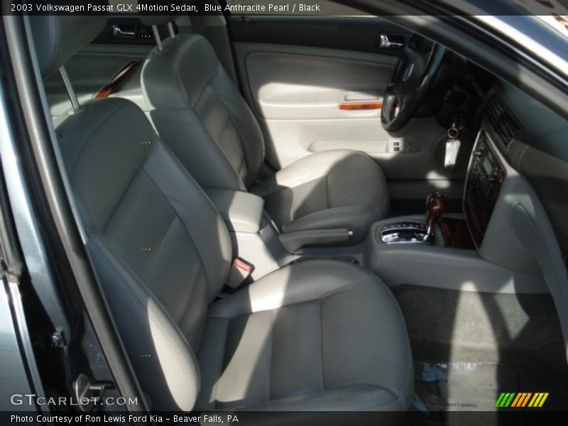 Blue Anthracite Pearl / Black 2003 Volkswagen Passat GLX 4Motion Sedan