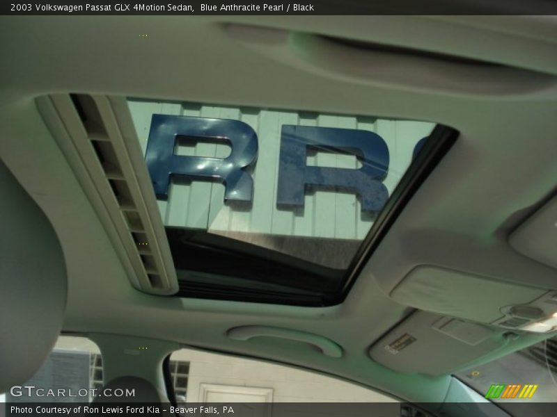 Blue Anthracite Pearl / Black 2003 Volkswagen Passat GLX 4Motion Sedan