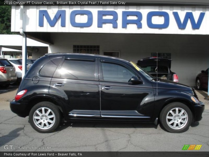 Brilliant Black Crystal Pearl / Pastel Slate Gray 2010 Chrysler PT Cruiser Classic