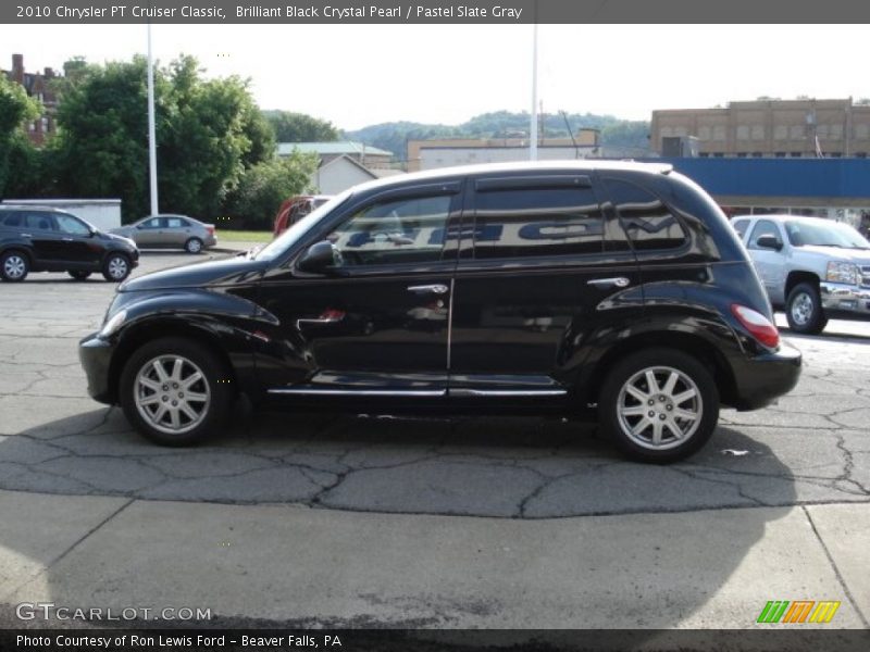 Brilliant Black Crystal Pearl / Pastel Slate Gray 2010 Chrysler PT Cruiser Classic