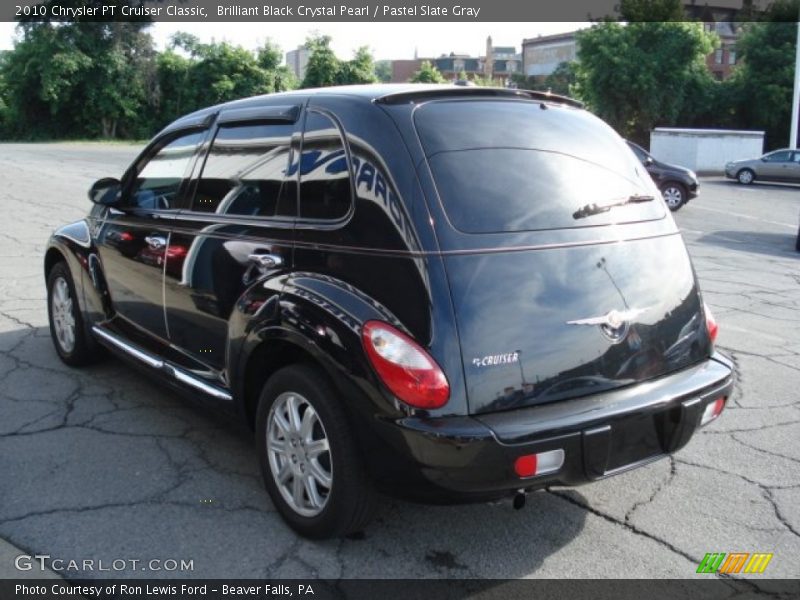 Brilliant Black Crystal Pearl / Pastel Slate Gray 2010 Chrysler PT Cruiser Classic