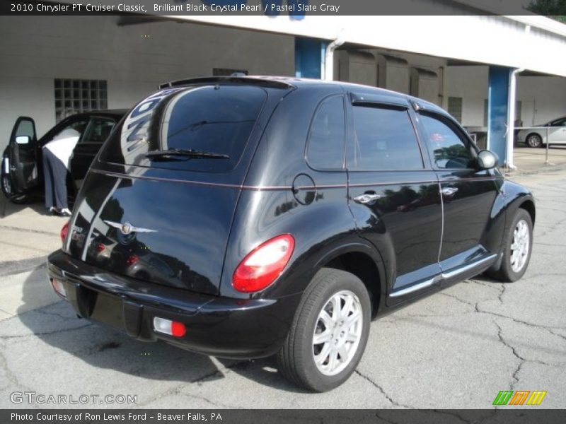Brilliant Black Crystal Pearl / Pastel Slate Gray 2010 Chrysler PT Cruiser Classic