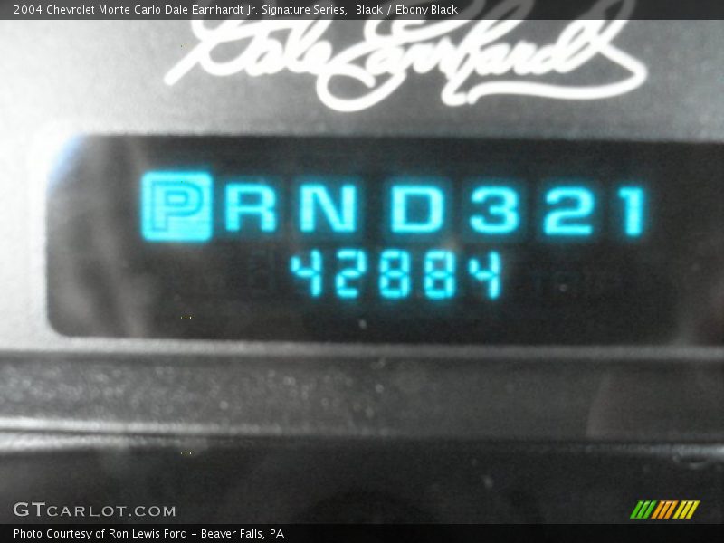 Black / Ebony Black 2004 Chevrolet Monte Carlo Dale Earnhardt Jr. Signature Series