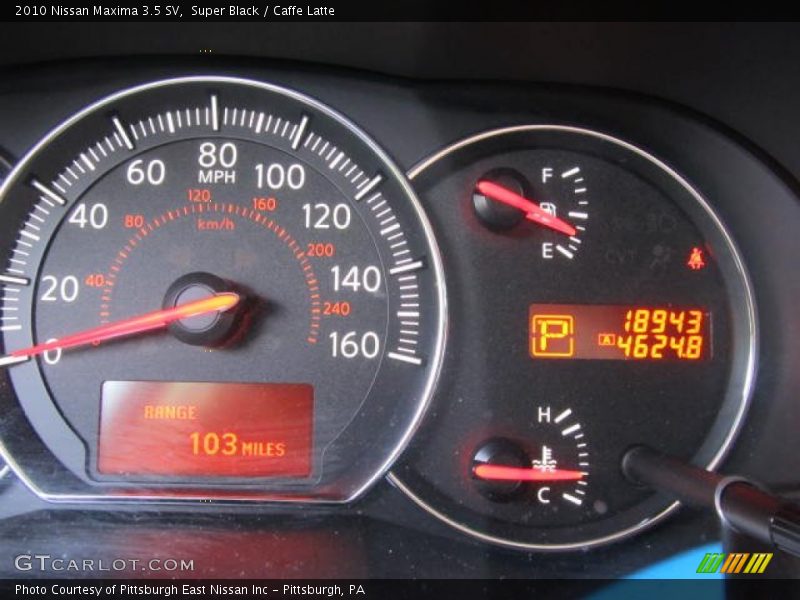 Super Black / Caffe Latte 2010 Nissan Maxima 3.5 SV
