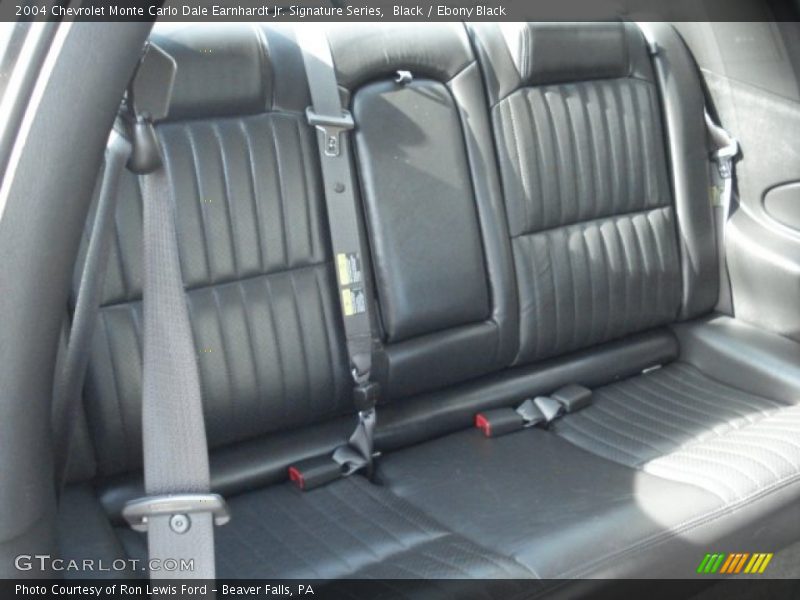 Rear Seat of 2004 Monte Carlo Dale Earnhardt Jr. Signature Series