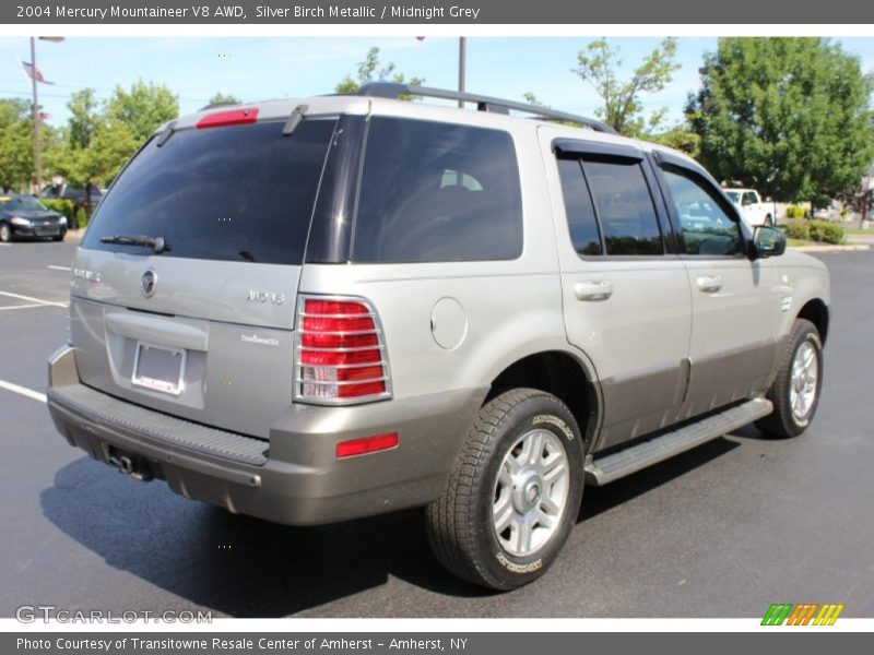 Silver Birch Metallic / Midnight Grey 2004 Mercury Mountaineer V8 AWD