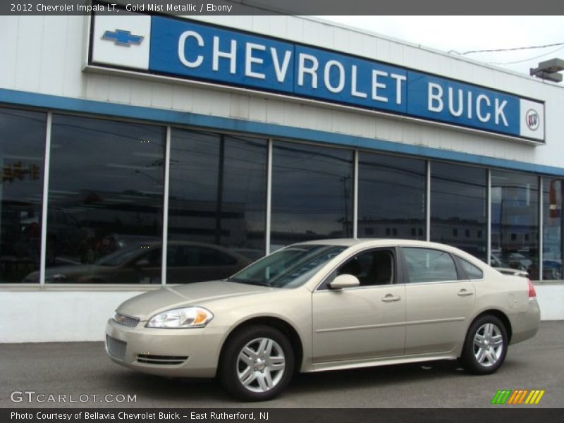 Gold Mist Metallic / Ebony 2012 Chevrolet Impala LT