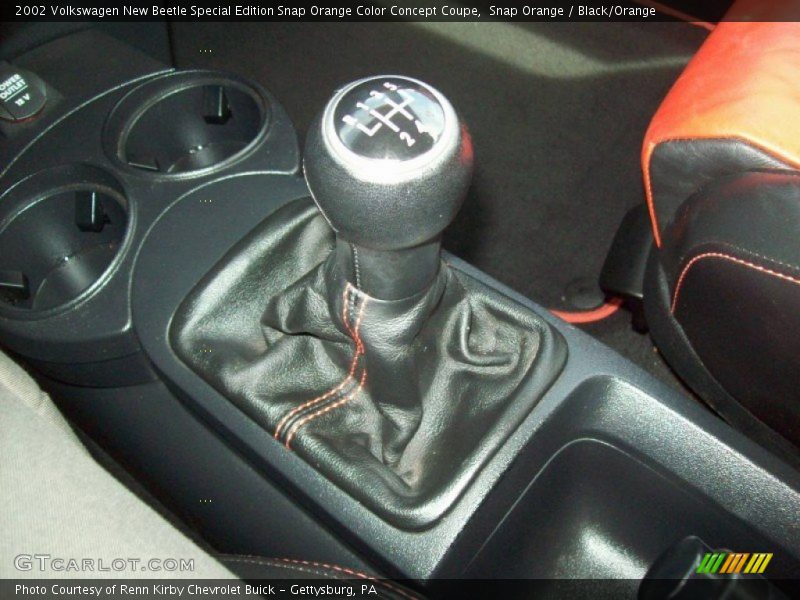 Snap Orange / Black/Orange 2002 Volkswagen New Beetle Special Edition Snap Orange Color Concept Coupe