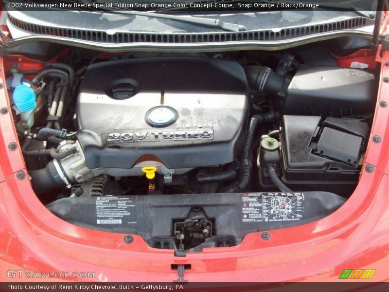 Snap Orange / Black/Orange 2002 Volkswagen New Beetle Special Edition Snap Orange Color Concept Coupe