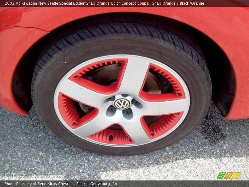 Snap Orange / Black/Orange 2002 Volkswagen New Beetle Special Edition Snap Orange Color Concept Coupe