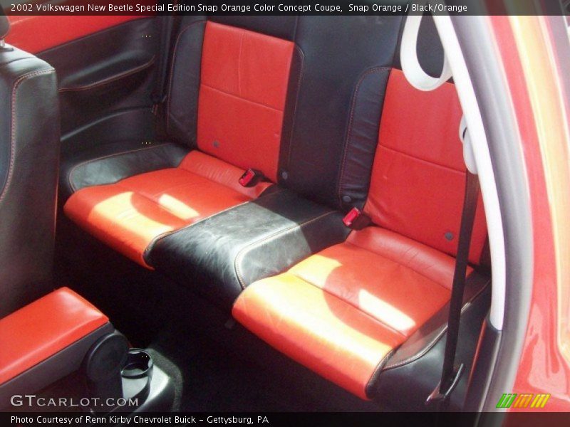 Snap Orange / Black/Orange 2002 Volkswagen New Beetle Special Edition Snap Orange Color Concept Coupe