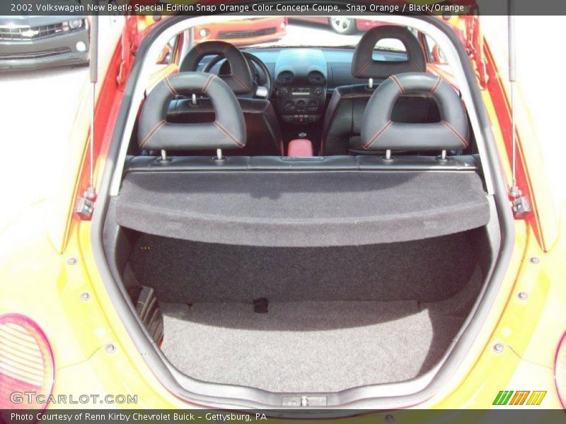 Snap Orange / Black/Orange 2002 Volkswagen New Beetle Special Edition Snap Orange Color Concept Coupe