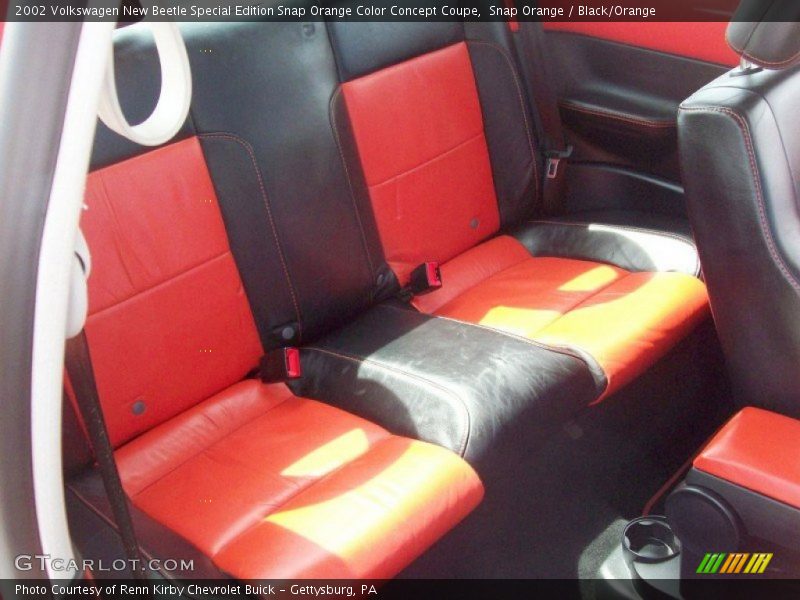 Snap Orange / Black/Orange 2002 Volkswagen New Beetle Special Edition Snap Orange Color Concept Coupe