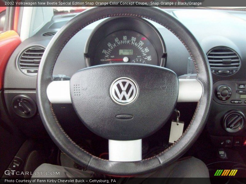 Snap Orange / Black/Orange 2002 Volkswagen New Beetle Special Edition Snap Orange Color Concept Coupe