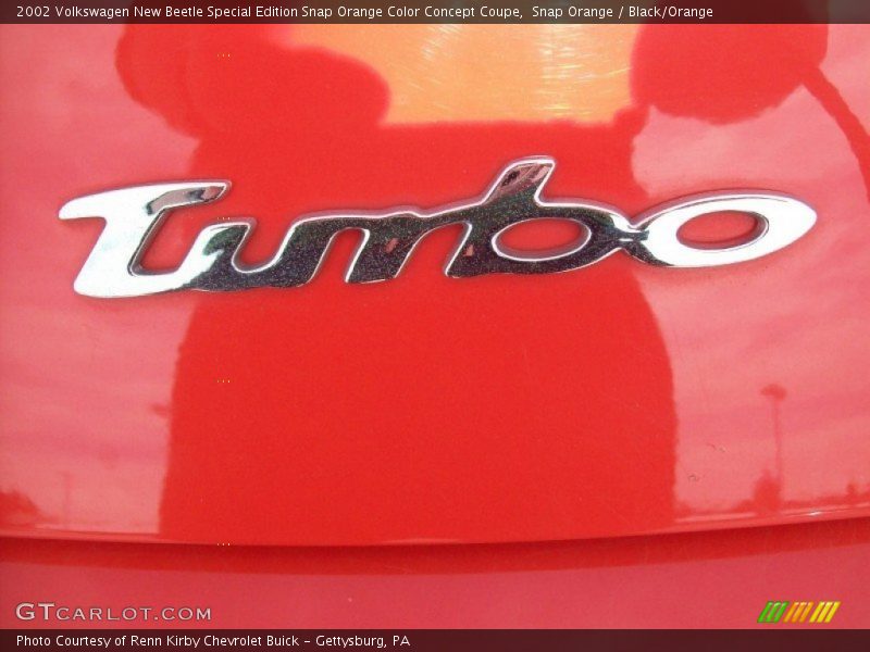 Snap Orange / Black/Orange 2002 Volkswagen New Beetle Special Edition Snap Orange Color Concept Coupe