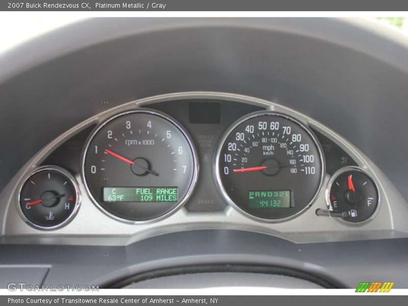 Platinum Metallic / Gray 2007 Buick Rendezvous CX