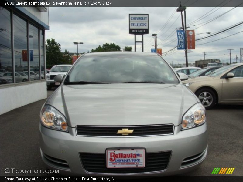 Silverstone Metallic / Ebony Black 2008 Chevrolet Impala LS