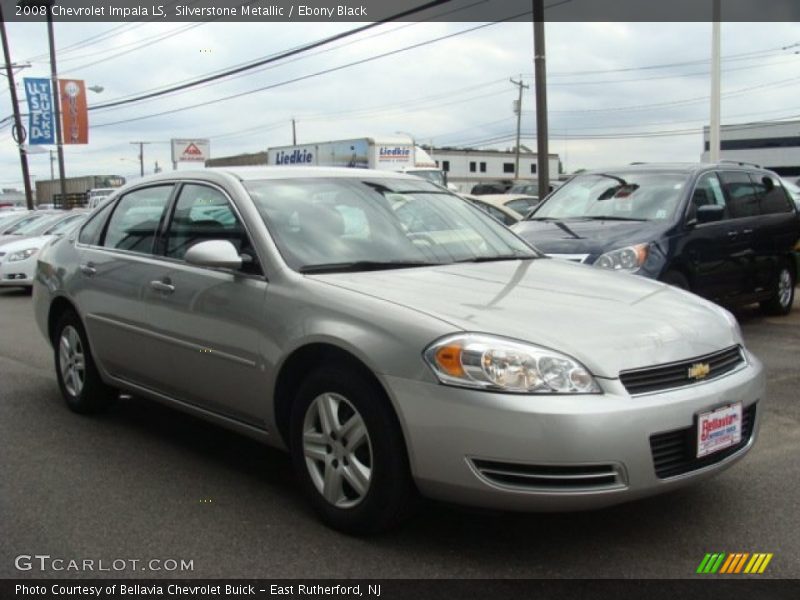 Silverstone Metallic / Ebony Black 2008 Chevrolet Impala LS