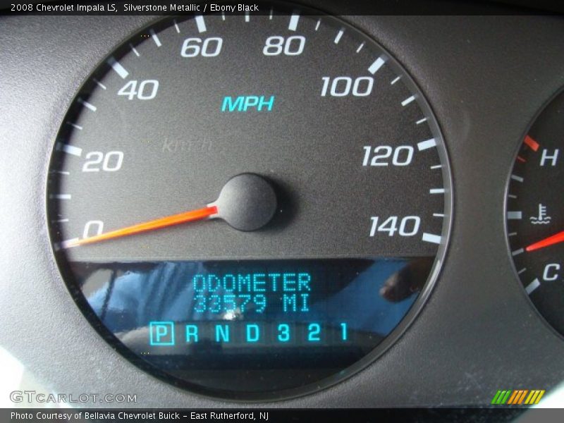 Silverstone Metallic / Ebony Black 2008 Chevrolet Impala LS