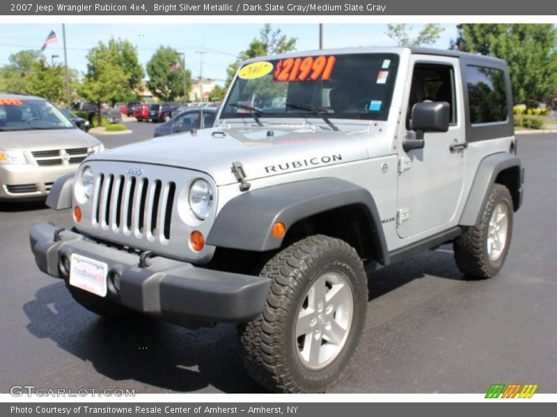 Bright Silver Metallic / Dark Slate Gray/Medium Slate Gray 2007 Jeep Wrangler Rubicon 4x4