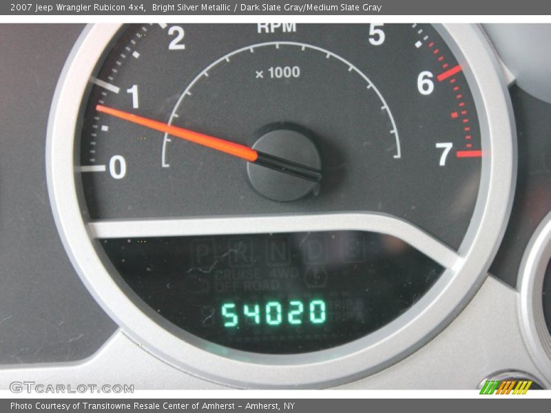 Bright Silver Metallic / Dark Slate Gray/Medium Slate Gray 2007 Jeep Wrangler Rubicon 4x4