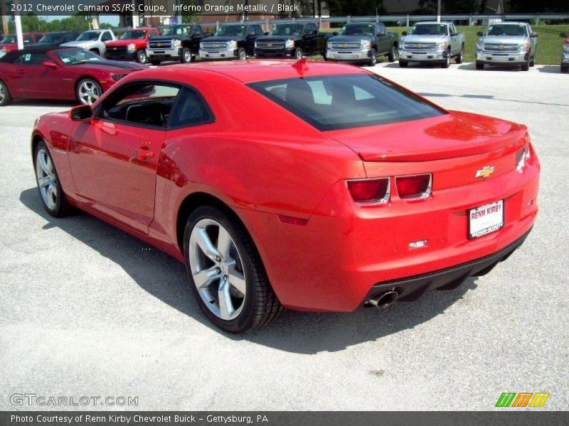 Inferno Orange Metallic / Black 2012 Chevrolet Camaro SS/RS Coupe