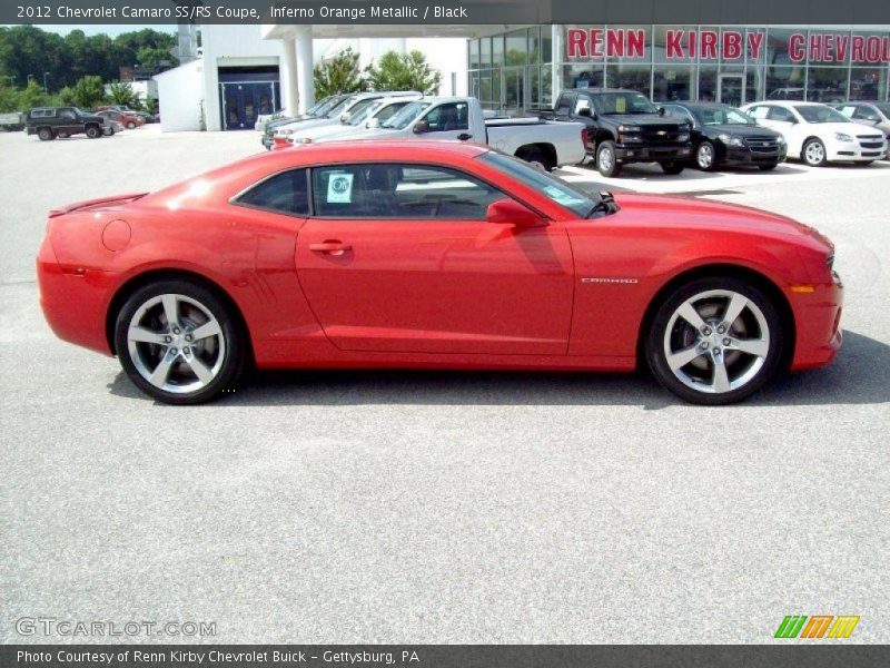 Inferno Orange Metallic / Black 2012 Chevrolet Camaro SS/RS Coupe