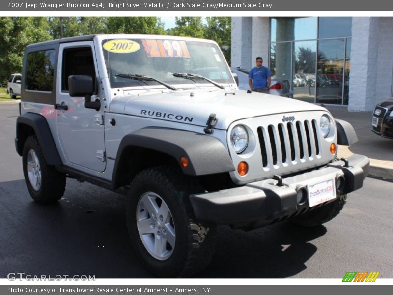 Bright Silver Metallic / Dark Slate Gray/Medium Slate Gray 2007 Jeep Wrangler Rubicon 4x4