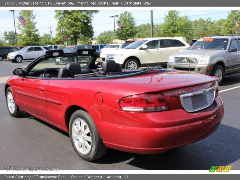 Inferno Red Crystal Pearl / Dark Slate Gray 2006 Chrysler Sebring GTC Convertible