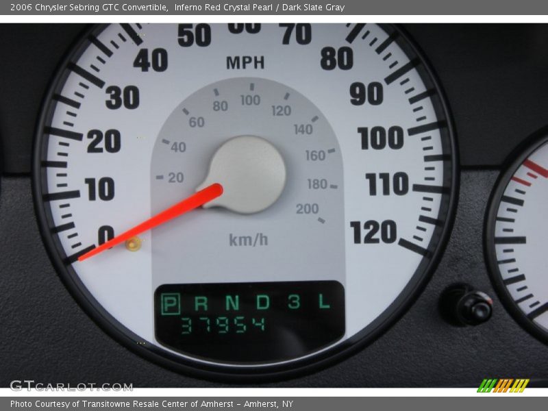 Inferno Red Crystal Pearl / Dark Slate Gray 2006 Chrysler Sebring GTC Convertible