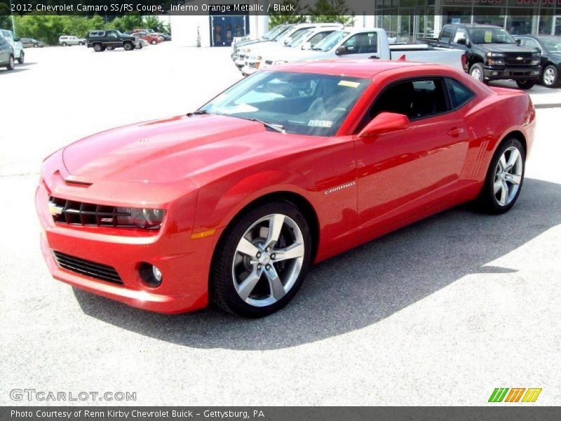 Inferno Orange Metallic / Black 2012 Chevrolet Camaro SS/RS Coupe