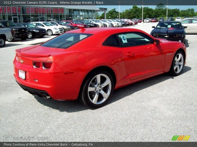 Inferno Orange Metallic / Black 2012 Chevrolet Camaro SS/RS Coupe