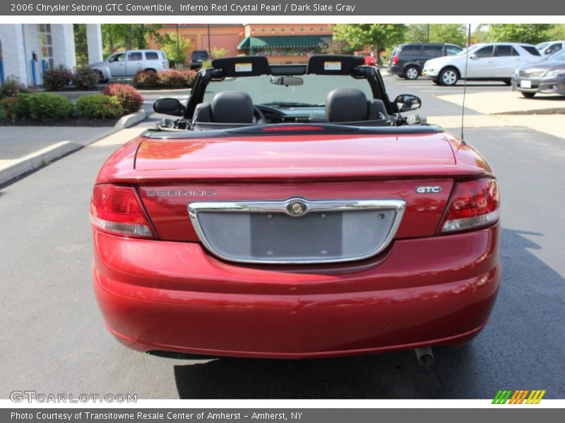 Inferno Red Crystal Pearl / Dark Slate Gray 2006 Chrysler Sebring GTC Convertible