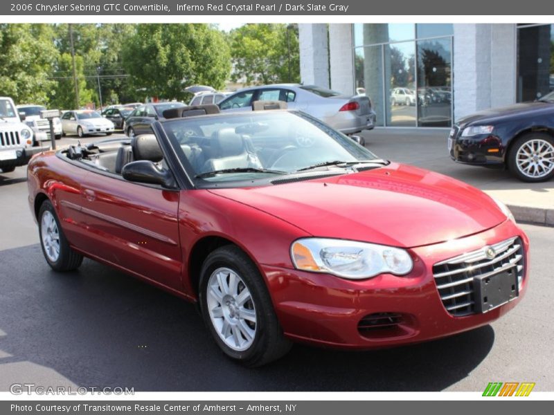 Inferno Red Crystal Pearl / Dark Slate Gray 2006 Chrysler Sebring GTC Convertible