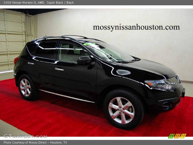 Super Black / Black 2009 Nissan Murano SL AWD
