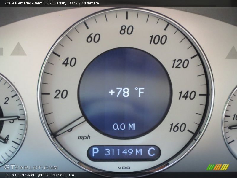 Black / Cashmere 2009 Mercedes-Benz E 350 Sedan
