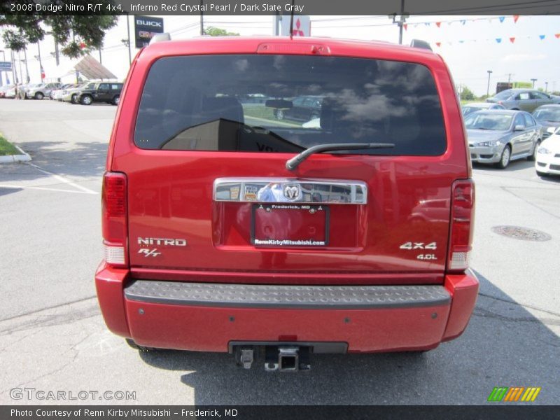 Inferno Red Crystal Pearl / Dark Slate Gray 2008 Dodge Nitro R/T 4x4