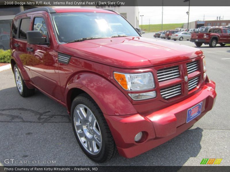 Inferno Red Crystal Pearl / Dark Slate Gray 2008 Dodge Nitro R/T 4x4